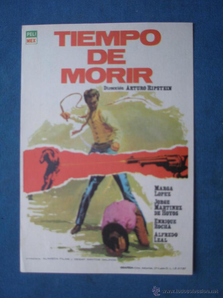 Cine: PROGRAMA DE MANO . TIEMPO DE MORIR . SIN PUBLICIDAD . - Foto 1