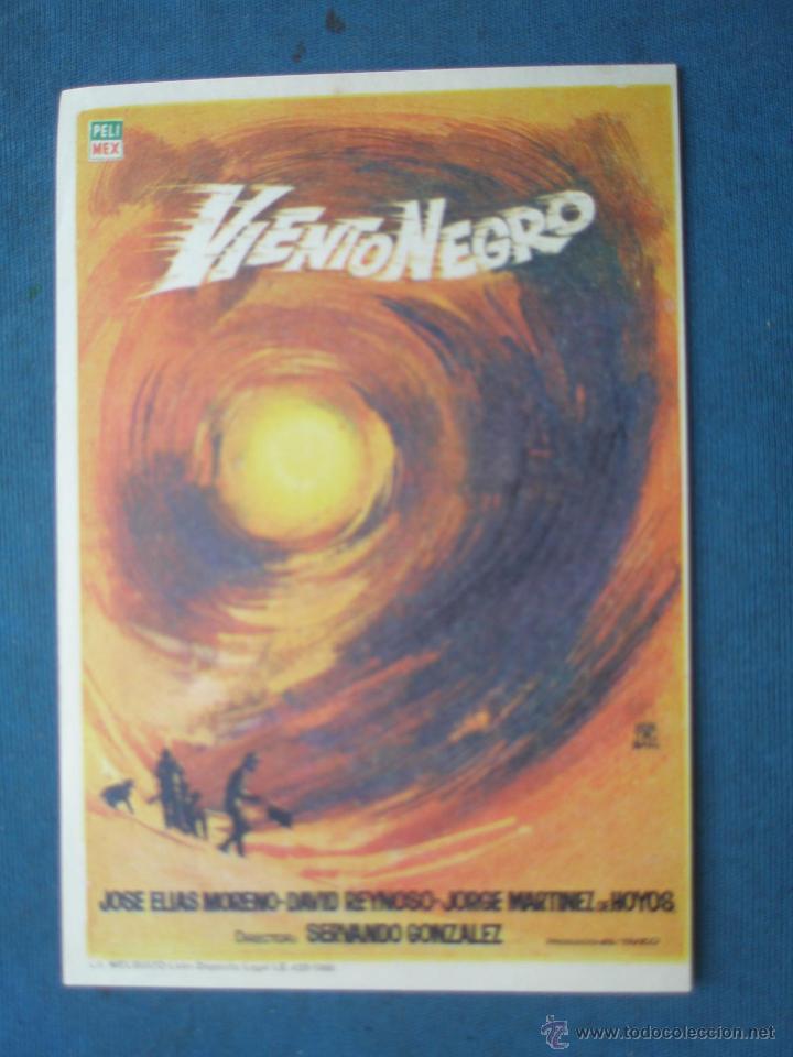 Cine: PROGRAMA DE MANO . VIENTO NEGRO . SIN PUBLICIDAD . - Foto 1