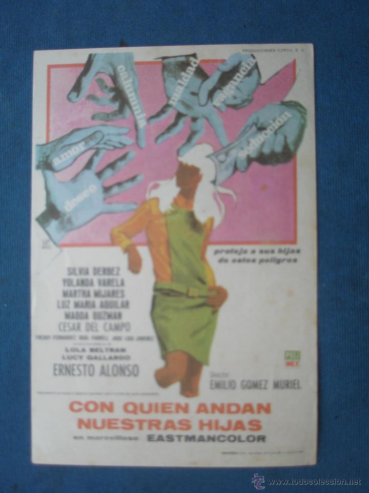 Cine: PROGRAMA DE MANO . CON QUIEN ANDAN NUESTRAS HIJAS . SIN PUBLICIDAD . - Foto 1
