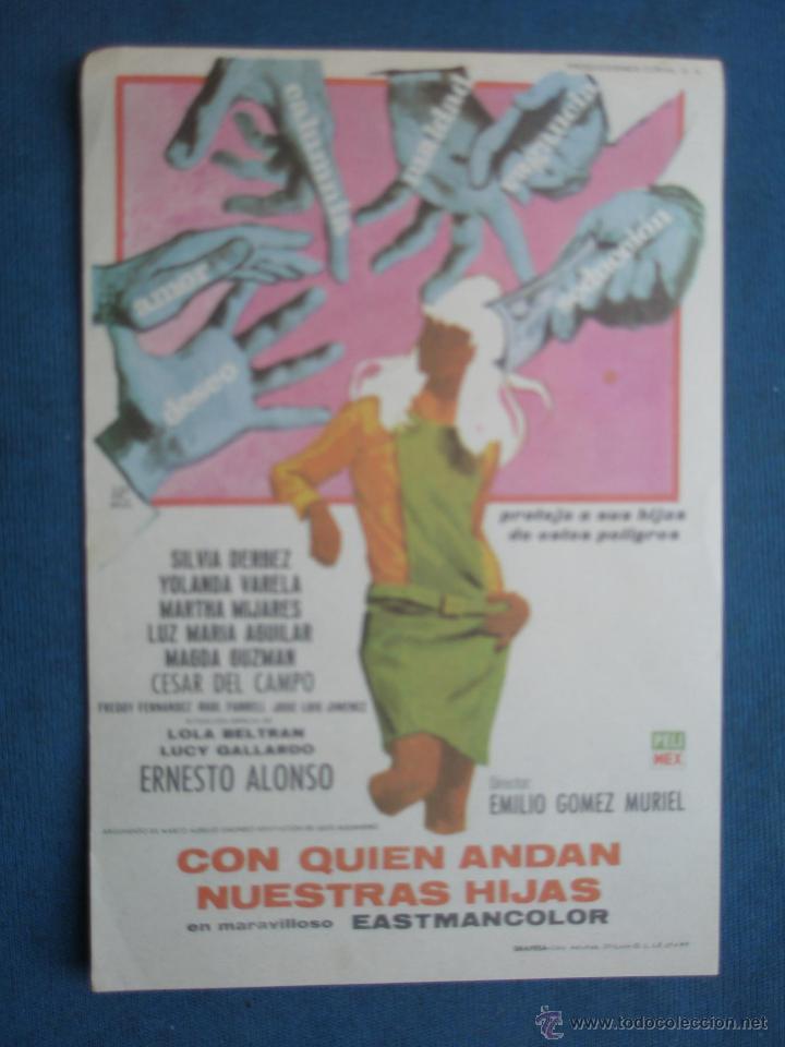 Cine: PROGRAMA DE MANO . CON QUIEN ANDAN NUESTRAS HIJAS . SIN PUBLICIDAD . - Foto 1