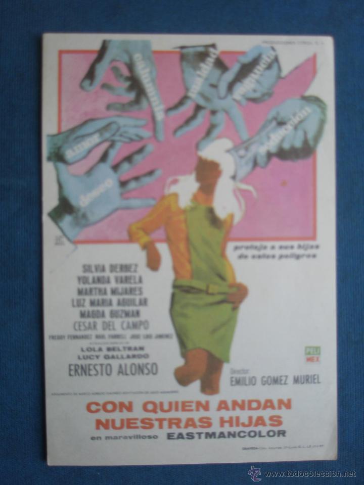 Cine: PROGRAMA DE MANO . CON QUIEN ANDAN NUESTRAS HIJAS . SIN PUBLICIDAD . - Foto 1