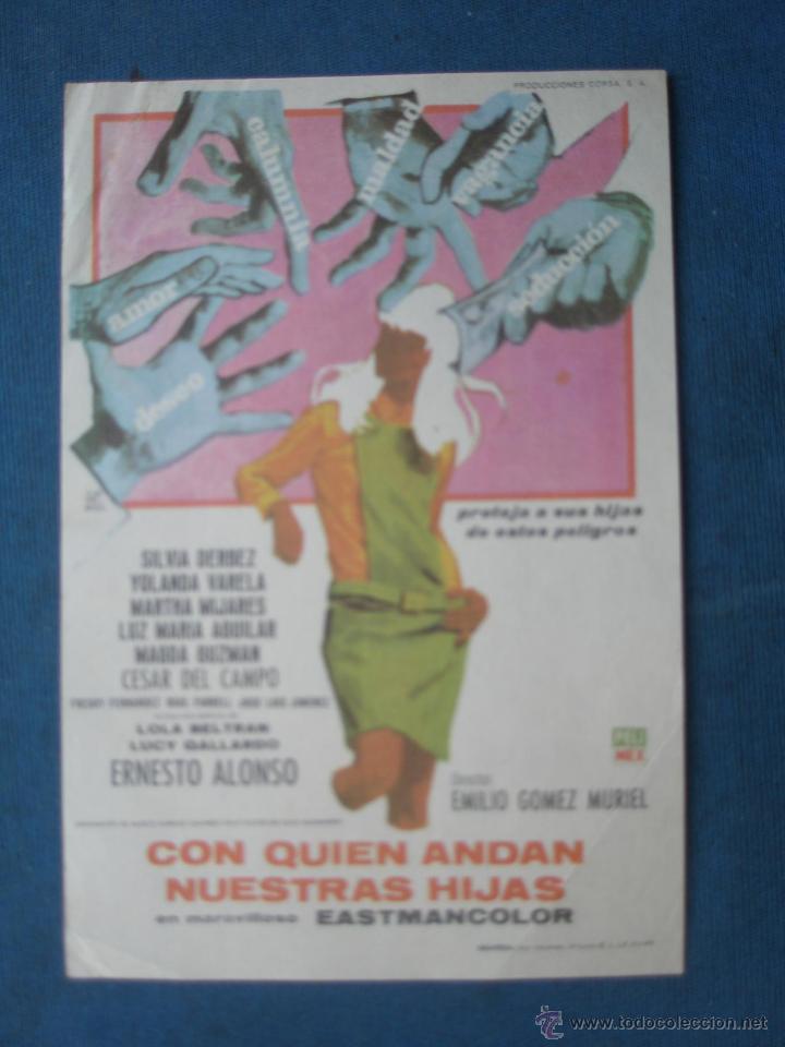 Cine: PROGRAMA DE MANO . CON QUIEN ANDAN NUESTRAS HIJAS . SIN PUBLICIDAD . - Foto 1
