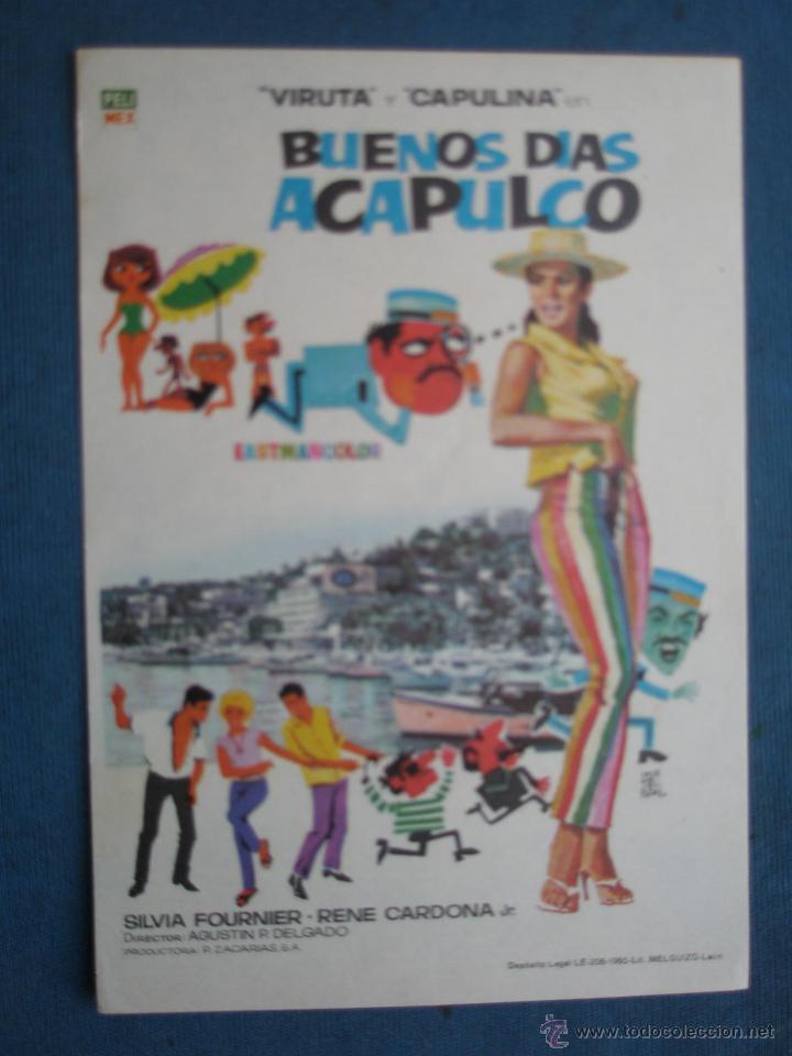 Cine: PROGRAMA DE MANO . BUENOS DIAS ACAPULCO . SIN PUBLICIDAD . - Foto 1