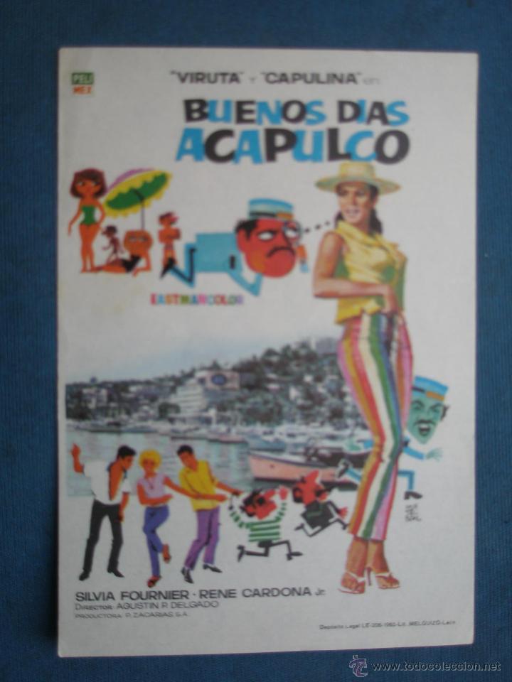 Cine: PROGRAMA DE MANO . BUENOS DIAS ACAPULCO . SIN PUBLICIDAD . - Foto 1