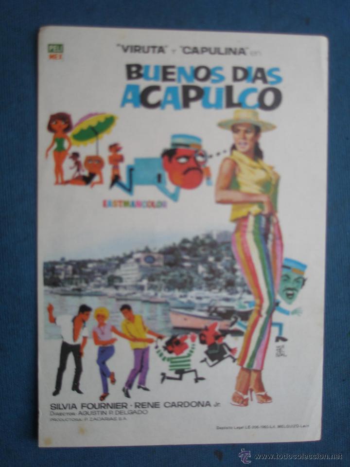 Cine: PROGRAMA DE MANO . BUENOS DIAS ACAPULCO . SIN PUBLICIDAD . - Foto 1