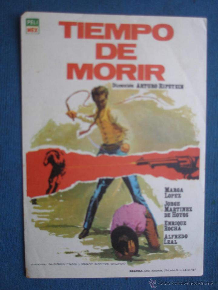 Cine: PROGRAMA DE MANO . TIEMPO DE MORIR . SIN PUBLICIDAD . - Foto 1
