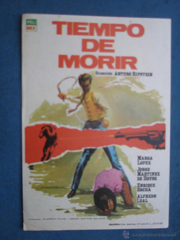 Cine: PROGRAMA DE MANO . TIEMPO DE MORIR . SIN PUBLICIDAD . - Foto 1