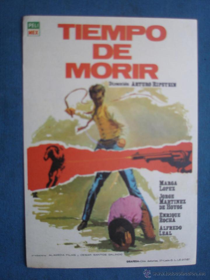 Cine: PROGRAMA DE MANO . TIEMPO DE MORIR . SIN PUBLICIDAD . - Foto 1