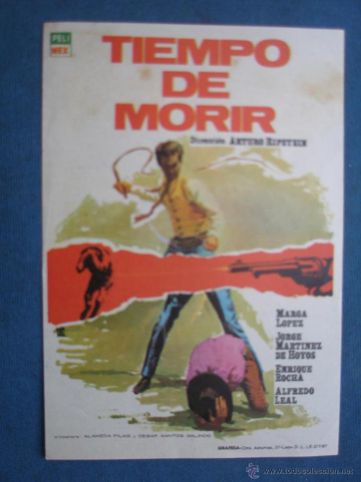 Cine: PROGRAMA DE MANO . TIEMPO DE MORIR . SIN PUBLICIDAD . - Foto 1