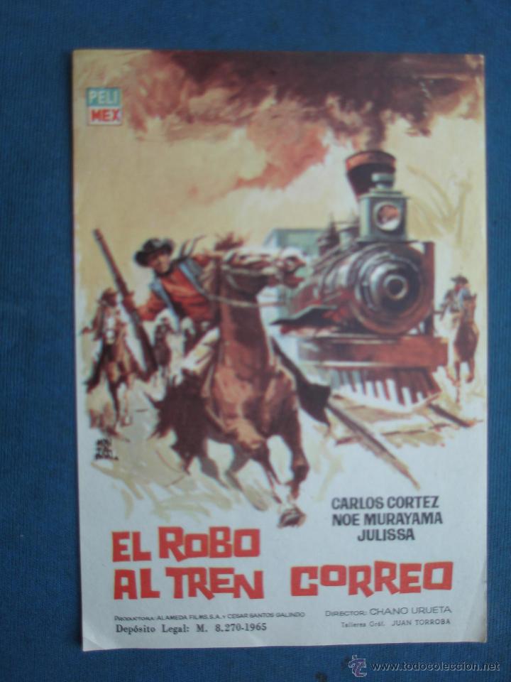 Cine: PROGRAMA DE MANO . EL ROBO AL TREN CORREO . SIN PUBLICIDAD . - Foto 1
