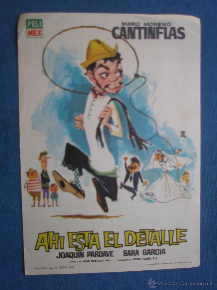 Cine: PROGRAMA DE MANO . AHI ESTA EL DETALLE , SIN PUBLICIDAD . - Foto 1