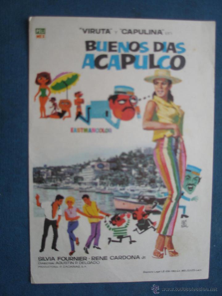 Cine: PROGRAMA DE MANO . BUENOS DIAS ACAPULCO . SIN PUBLICIDAD . - Foto 1