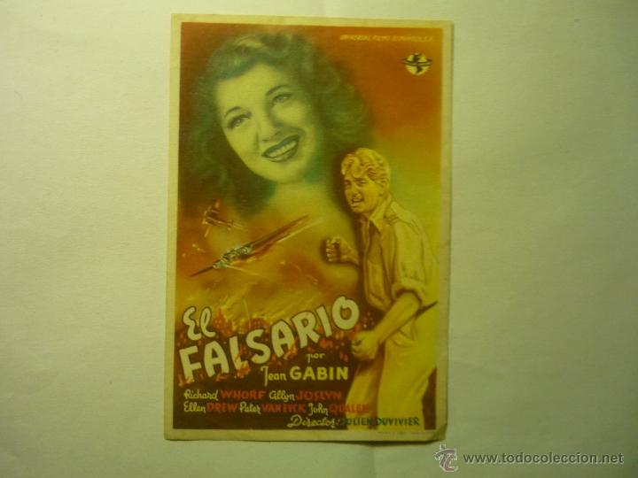 Cine: programa el falsario .-jean gabin - Foto 1