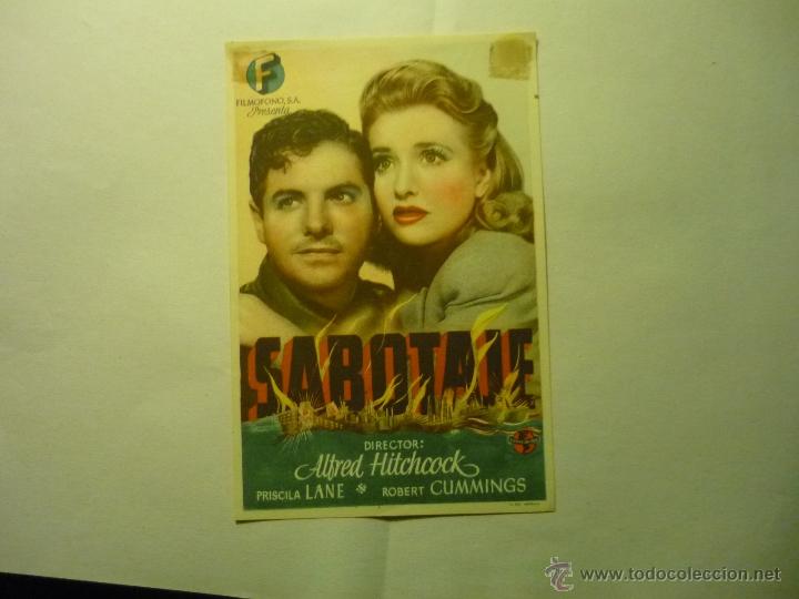 Cine: programa sabotaje- p.lane.-r-cummungs - Foto 1