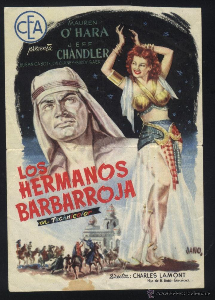 Kino: Q-04320- LOS HERMANOS BARBARROJA (Flame of Araby) Maureen O'Hara - Jeff Chandler - Maxwell Reed