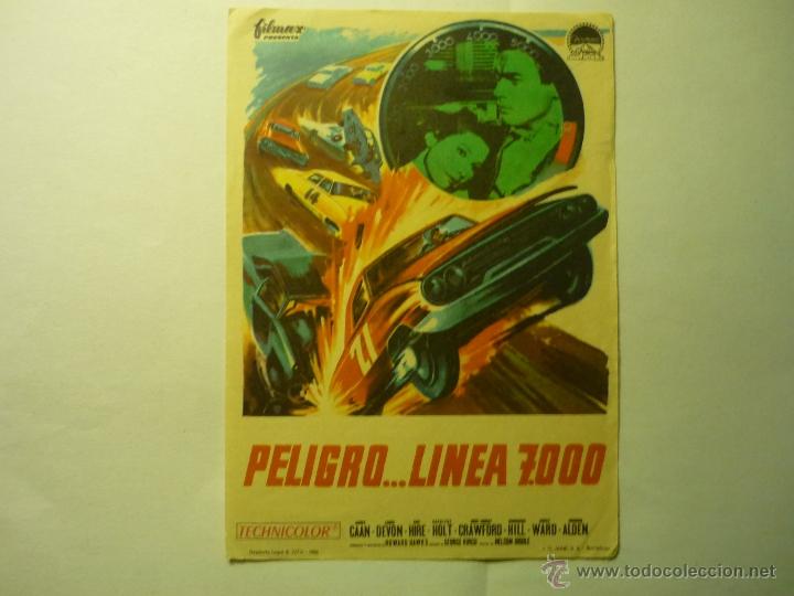 Cine: programa peligro...linea 7000-james caan publicidad - Foto 1
