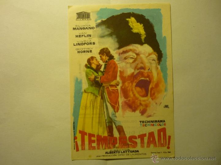 Cine: programa tempestad .- silvana mangano teatro fortuny- reus - Foto 1