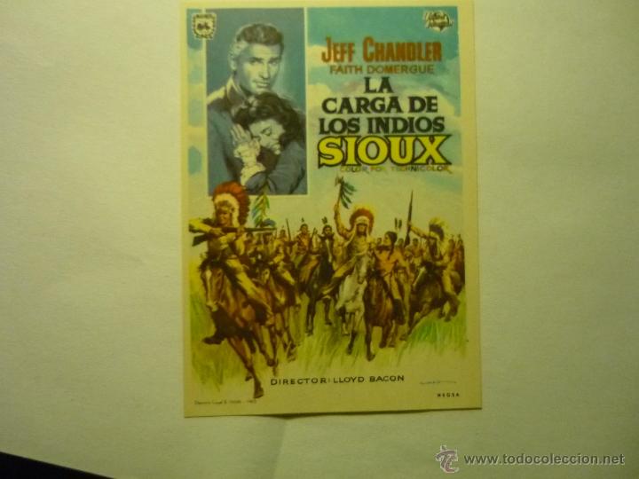 Cine: PROGRAMA LA CARGA DE LOS INDIOS SIOUX -JEFF CHANDLER - Foto 1