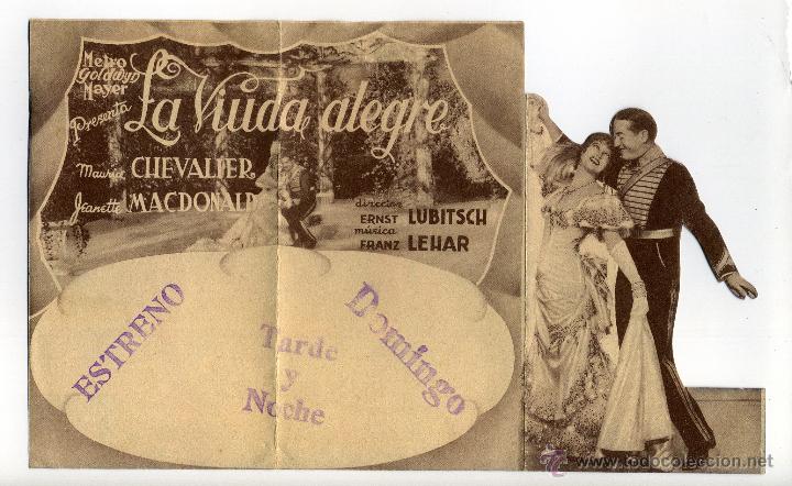 Cine: LA VIUDA ALEGRE, con Maurice Chevalier. - Foto 1