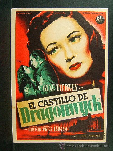 Cine: EL CASTILLO DE DRAGONWYCK-JOSEPH L.MANKIEWICZ-GENE TIERNEY-WALTER HUSTON-SOLIGO-(1946)
