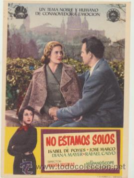 Folhetos de m&atilde;o de filmes antigos de cinema: No estamos solos. Sencillo de Iris films.  &iexcl;IMPECABLE!