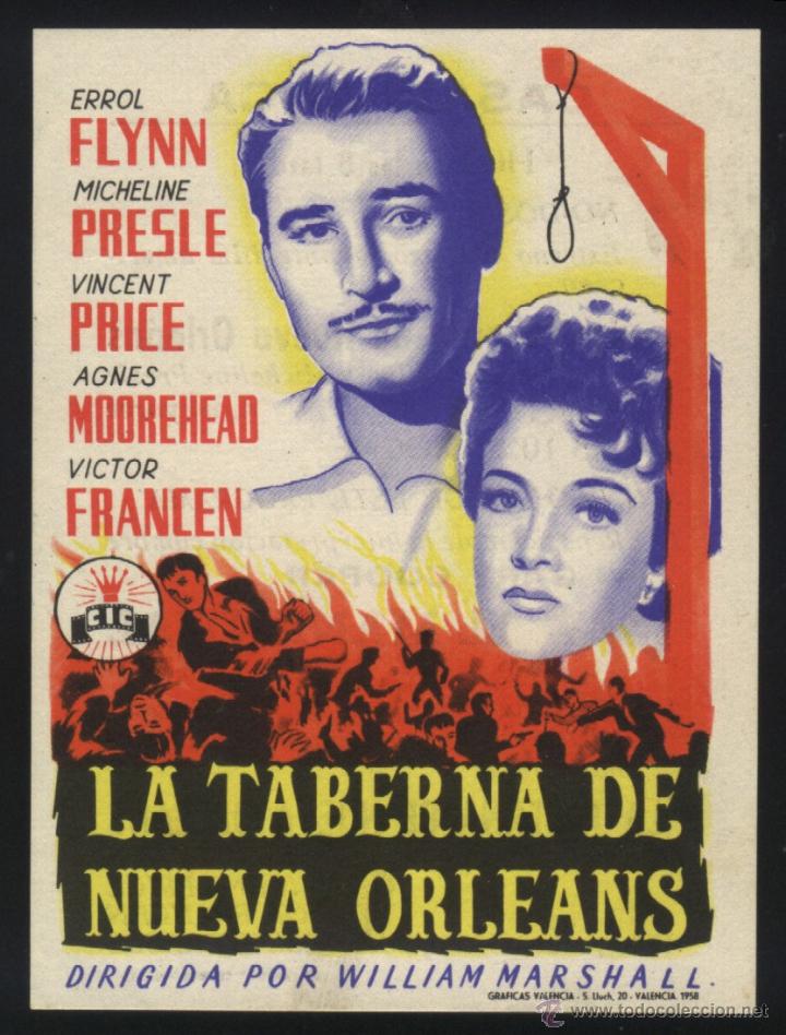 Flyers Publicitaires de films Anciens: Q-00730- LA TABERNA DE NUEVA ORLEANS (Adventures of Captain Fabian) CINE CASABLANCA - ALCIRA