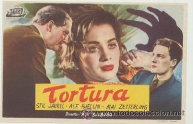 Folhetos de m&atilde;o de filmes antigos de cinema: Tortura. Sencillo de Cicosa.  &iexcl;IMPECABLE!