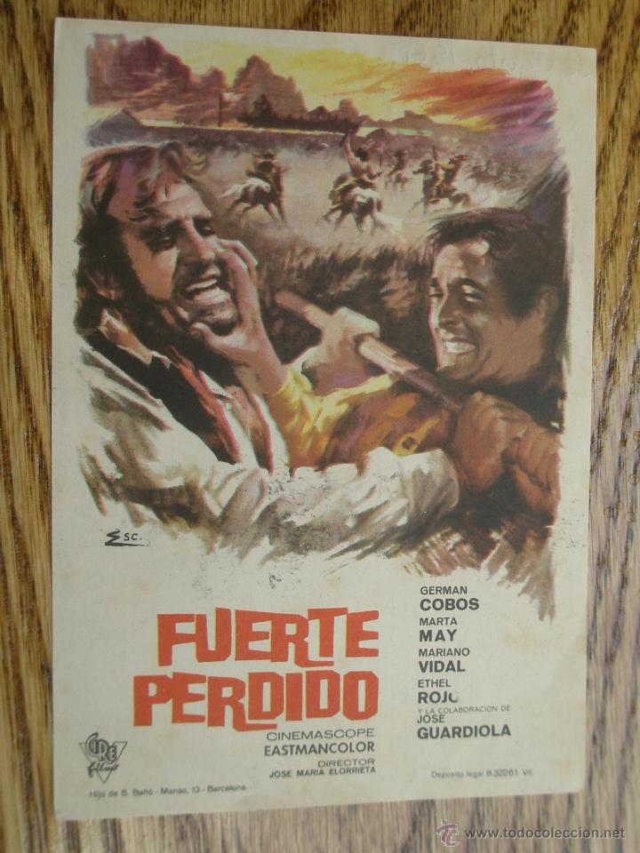 Cine: Programa de Mano . FUERTE PERDIDO , Sin Publicidad . - Foto 1