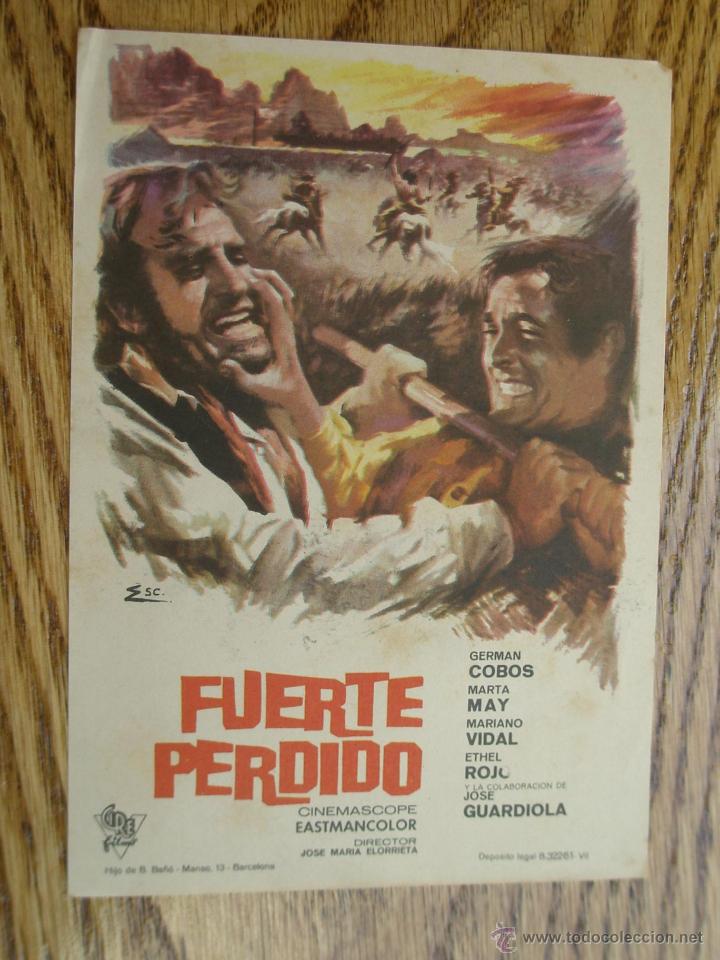 Cine: Programa de Mano . FUERTE PERDIDO , Sin Publicidad . - Foto 1