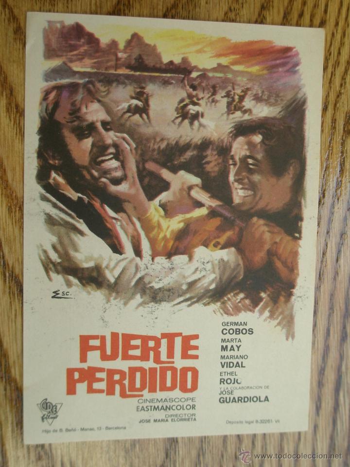 Cine: Programa de Mano . FUERTE PERDIDO , Sin Publicidad . - Foto 1