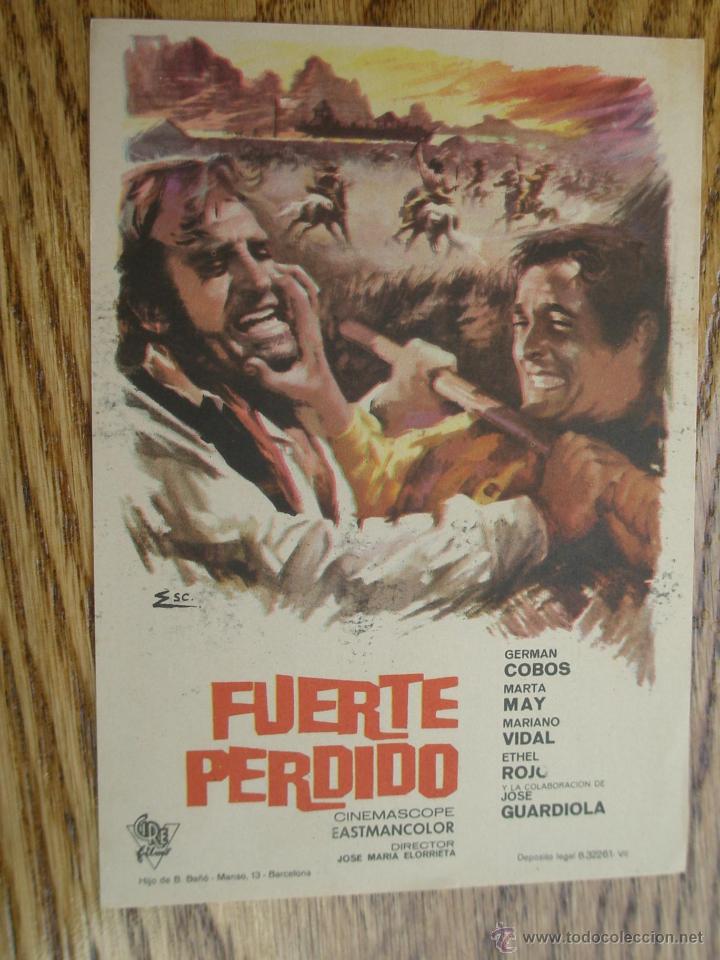 Cine: Programa de Mano . FUERTE PERDIDO , Sin Publicidad . - Foto 1