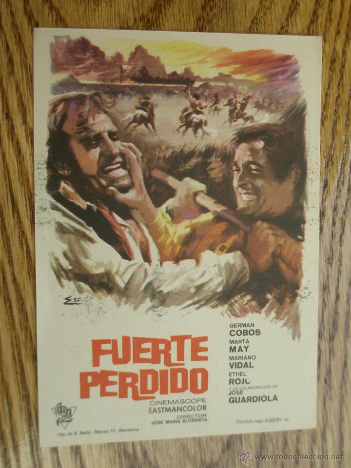 Cine: Programa de Mano . FUERTE PERDIDO , Sin Publicidad . - Foto 1