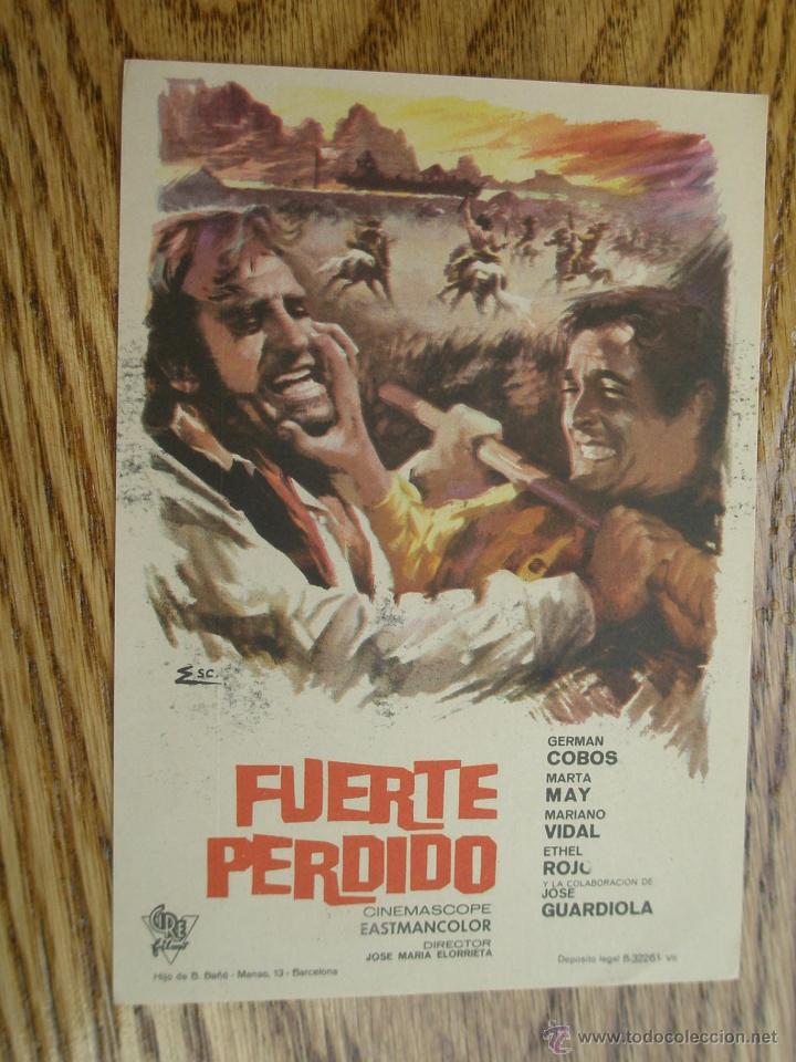 Cine: Programa de Mano . FUERTE PERDIDO , Sin Publicidad . - Foto 1