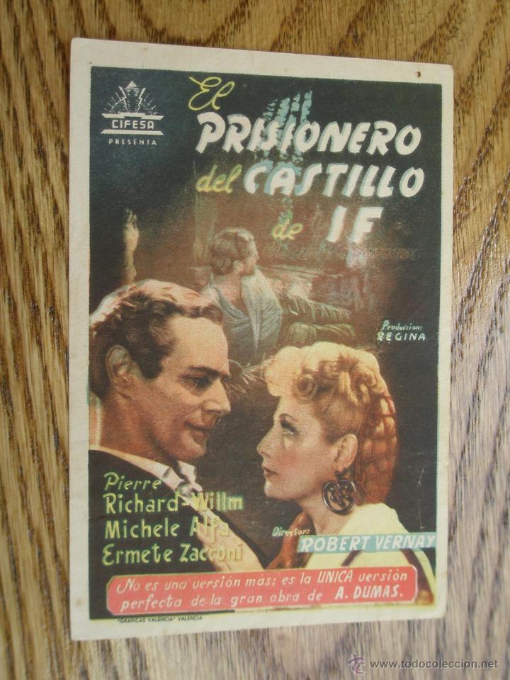 Cine: PROGRAMA DE MANO . PRISIONERO DEL CASTILLO , SIN PUBLICIDAD . - Foto 1