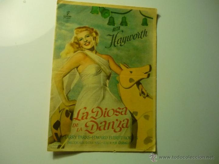 Cine: programa la diosa de la danza.-rita hayworth .-publicidad - Foto 1