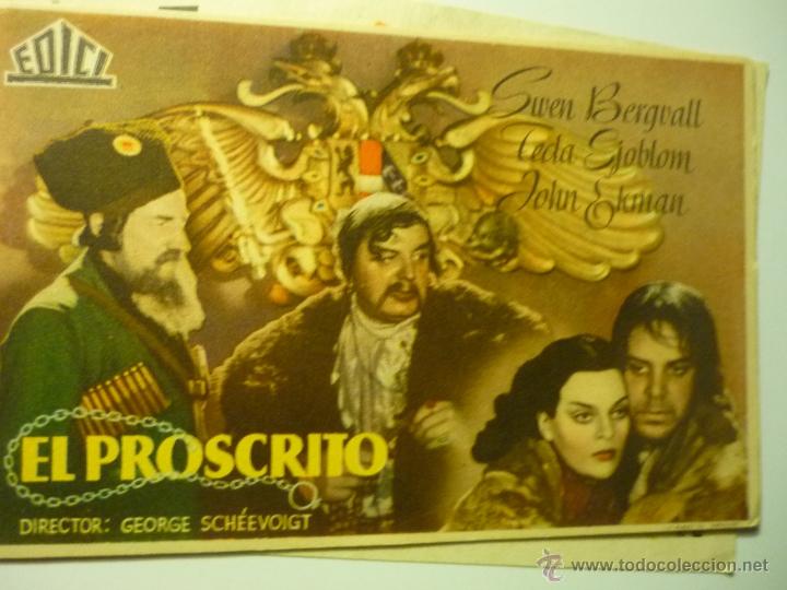 Cine: PROGRAMA EL PROSCRITO.- - Foto 1
