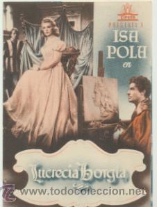 Cine: Lucrecia Borgia. Doble de Cifesa.  &iexcl;IMPECABLE! - Foto 1