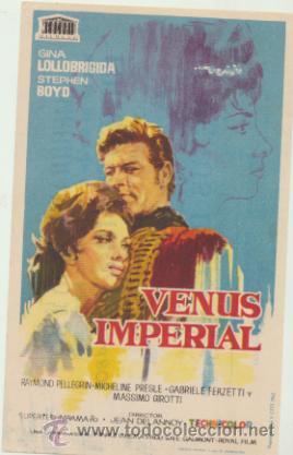  Foglietti di film di film antichi di cinema: Venus Imperial. Sencillo de Mercurio.  Cine Meridiana.