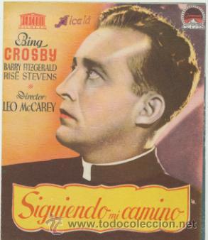  Foglietti di film di film antichi di cinema: Siguiendo mi camino. Doble de Mercurio. Sello : Alcal&aacute;.