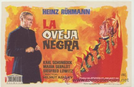  Foglietti di film di film antichi di cinema: La Oveja negra. Sencillo de Mercurio.