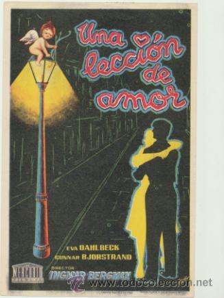  Foglietti di film di film antichi di cinema: Una lecci&oacute;n de amor. Sencillo de Mercurio.