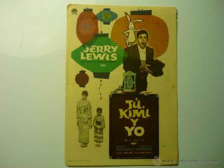 Cine: PROGRAMA TU KIMI Y YO.- JERRY LEWIS .-cine coso zaragoza