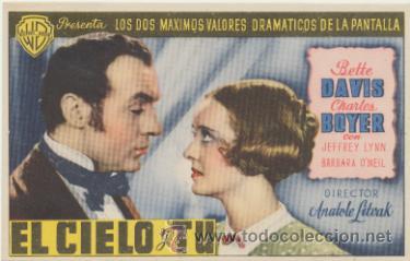  Foglietti di film di film antichi di cinema: El Cielo y Tu. Sencillo de WB.