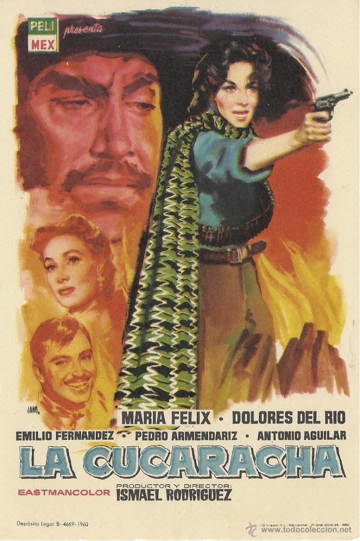 Cine: Programa de mano de la pel&iacute;cula La cucaracha de Ismael Rodriguez. - Foto 1
