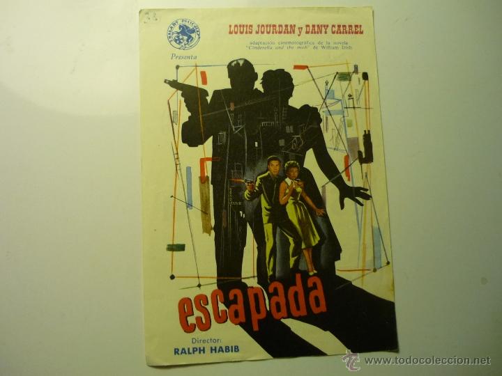 Cine: programa escapada.- louis jourdan.-- publicidad - Foto 1