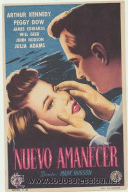  Foglietti di film di film antichi di cinema: Nuevo amanecer. Sencillo de Capitolio.