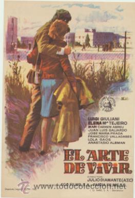  Foglietti di film di film antichi di cinema: El Arte de vivir. Sencillo de Capitolio.