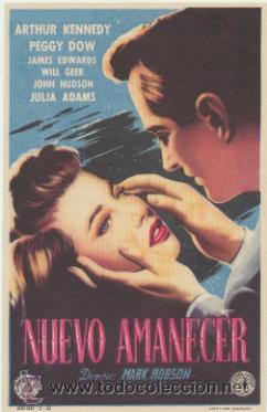  Foglietti di film di film antichi di cinema: Nuevo amanecer. Sencillo de Capitolio. Cine Avenida.