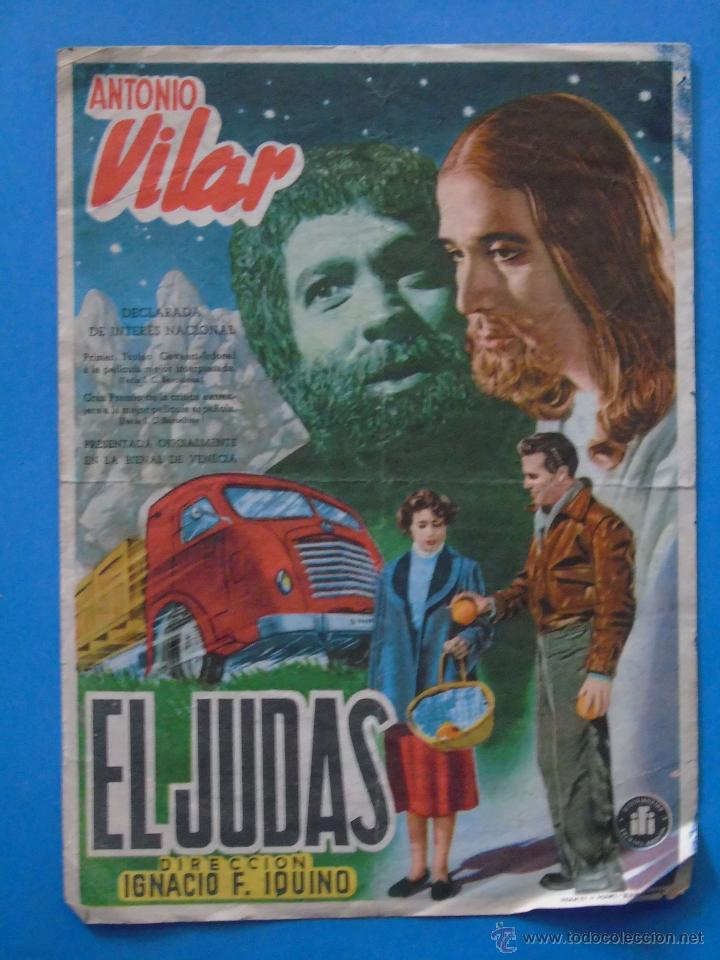 Cine: PROGRAMA DE MANO. CINE. PEL&Iacute;CULA. EL JUDAS. CINE GOYA - Foto 1