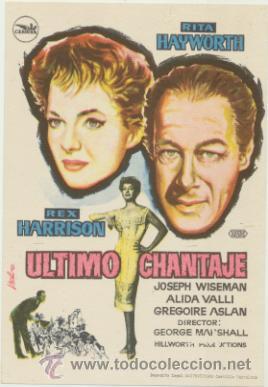 Cine: Ultimo chantaje. Sencillo de Cepicsa.  &iexcl;IMPECABLE! - Foto 1